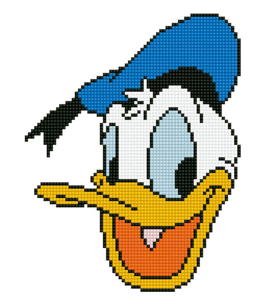 Colourful Pracht Creatives Hobby DOTZ Disney Donald Duck Sparkling Picture DIY Approx 31cm x 43cm Large Diamond Painting Creative Craft Trend